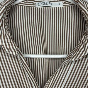 Stateside striped button-down, Size S, Made in USA, 100% cotton